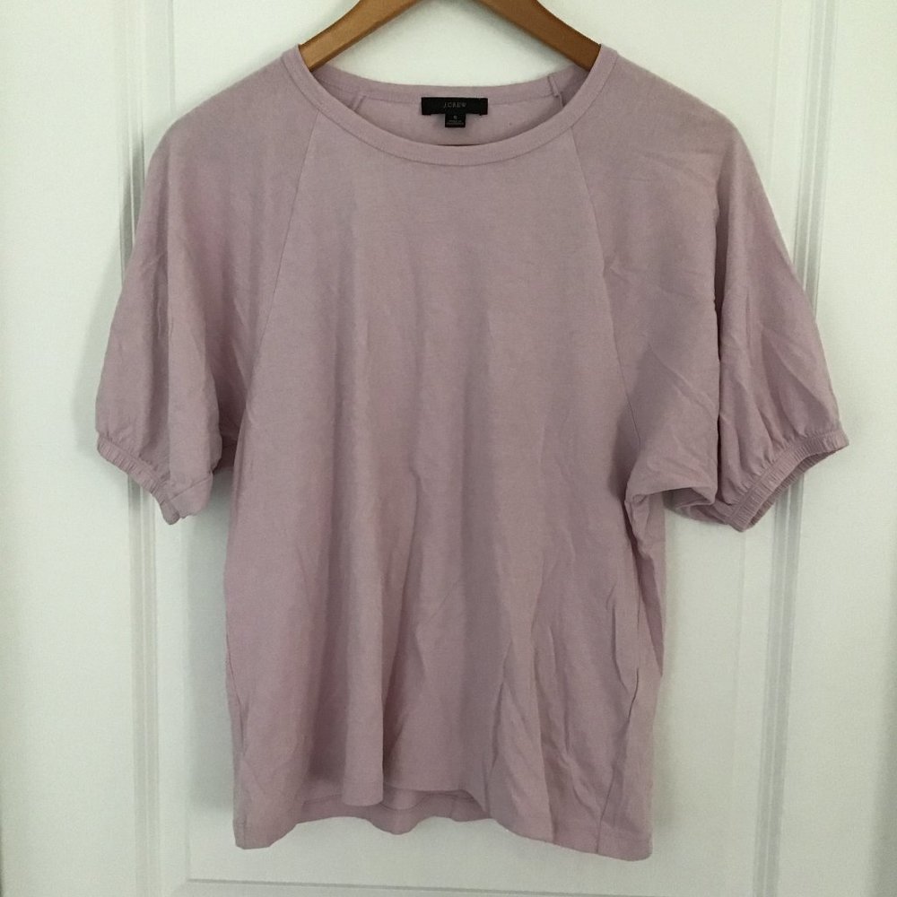 J. Crew lilac puff sleeve top